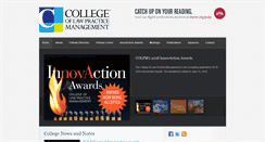 Desktop Screenshot of collegeoflpm.org